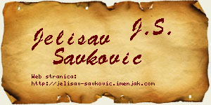 Jelisav Savković vizit kartica
